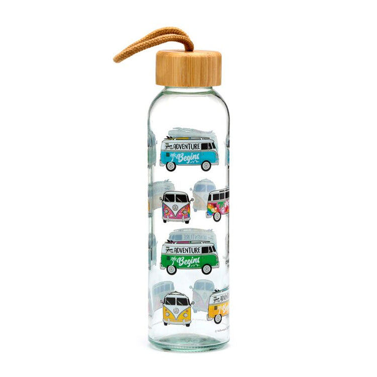 Volkswagen busje vw t1 summer surf 500ml glazen waterfles