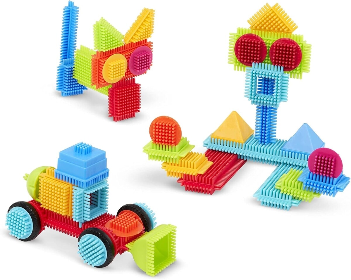 Bristle blocks in koffertje 50 delig