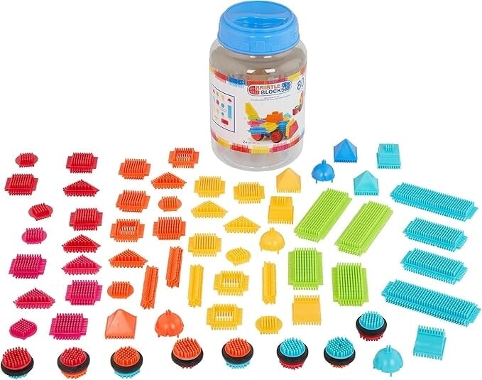 Bristle blocks in pot 80 delig