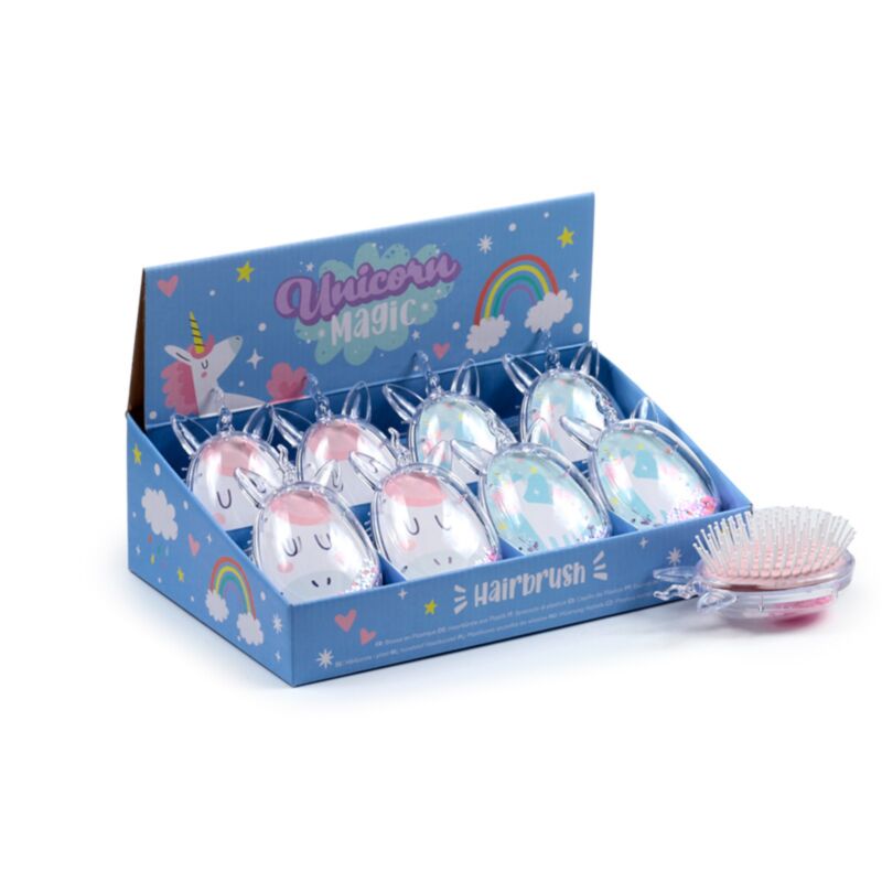 Unicorn magic-vormige glitter haarborstel