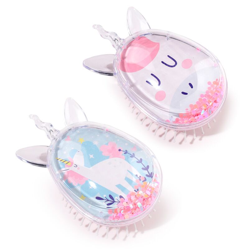Unicorn magic-vormige glitter haarborstel