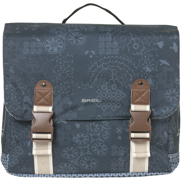 Basil dubbele tas bohème mik 35l indigo