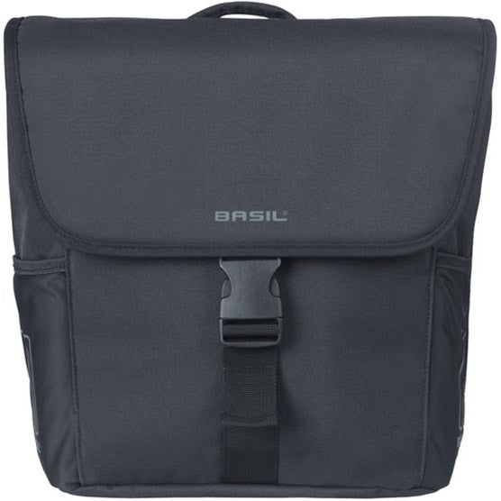 Basil tas go mik 2.0 dubbel zwart | 32l