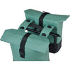 Basil b.v. dubbele fietstas cove mik 28-32l 14 x 29 x 36 cm - groen zwart