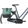 Basil dubbele fietstas cove mik 28-32l 14 x 29 x 36 cm - groen zwart