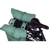 Basil dubbele fietstas brooklyn mik 41l 14 x 30 x 37 cm - groen