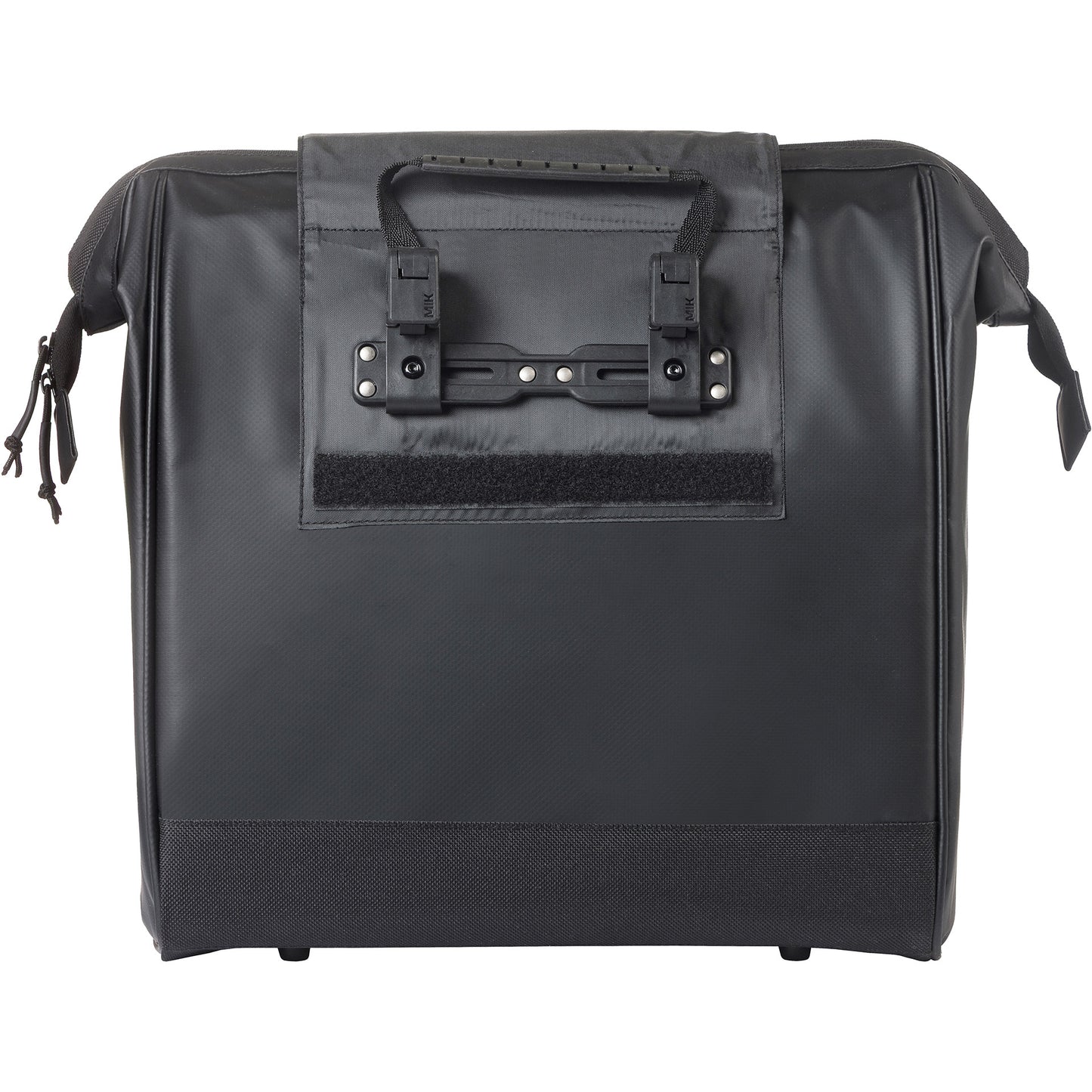 Basil tas grand tarpaulin shopper zwart mik hooks | 23l