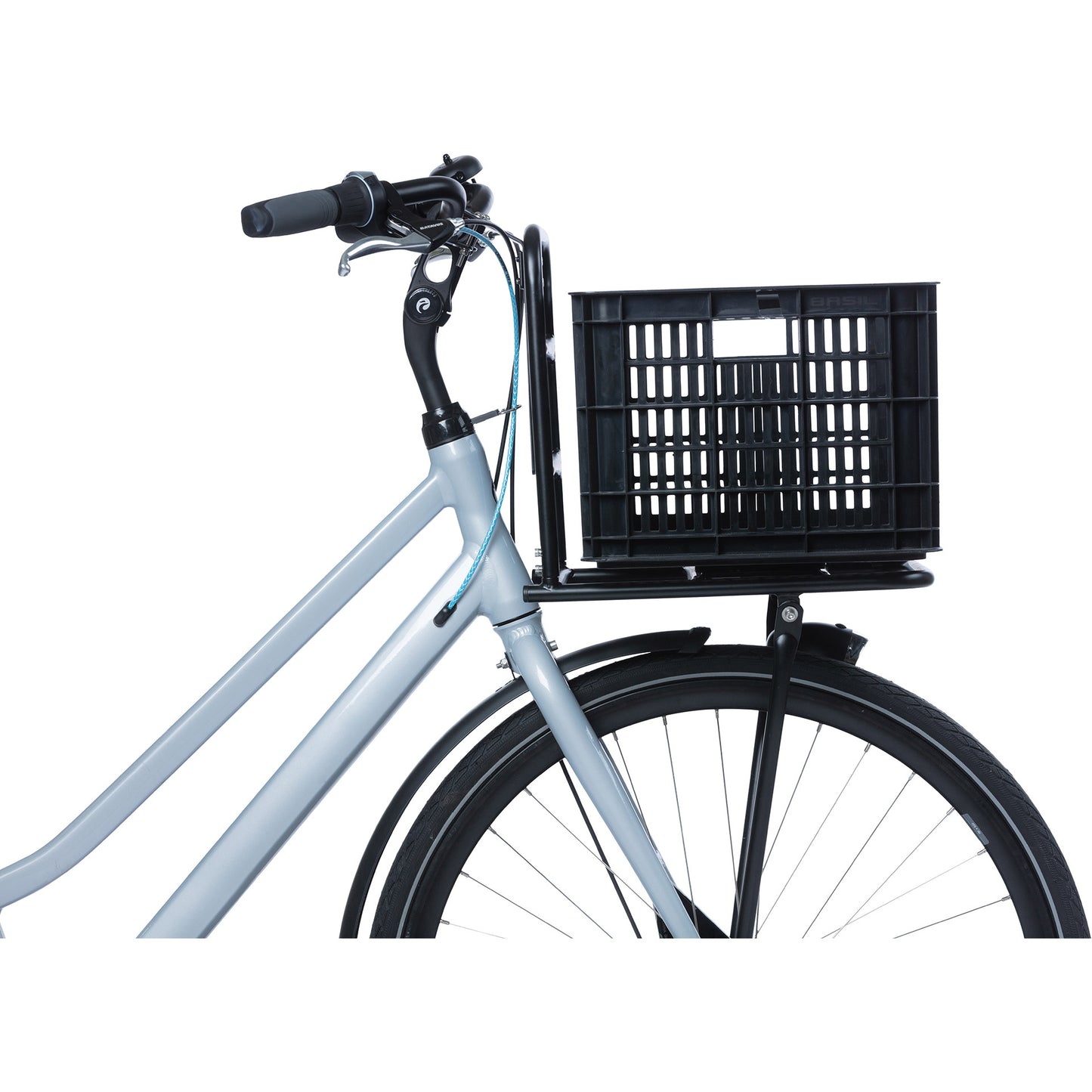 Basil gerecyclede fietskrat m 29.5 liter mik 33 x 44 x 27 cm - zwart