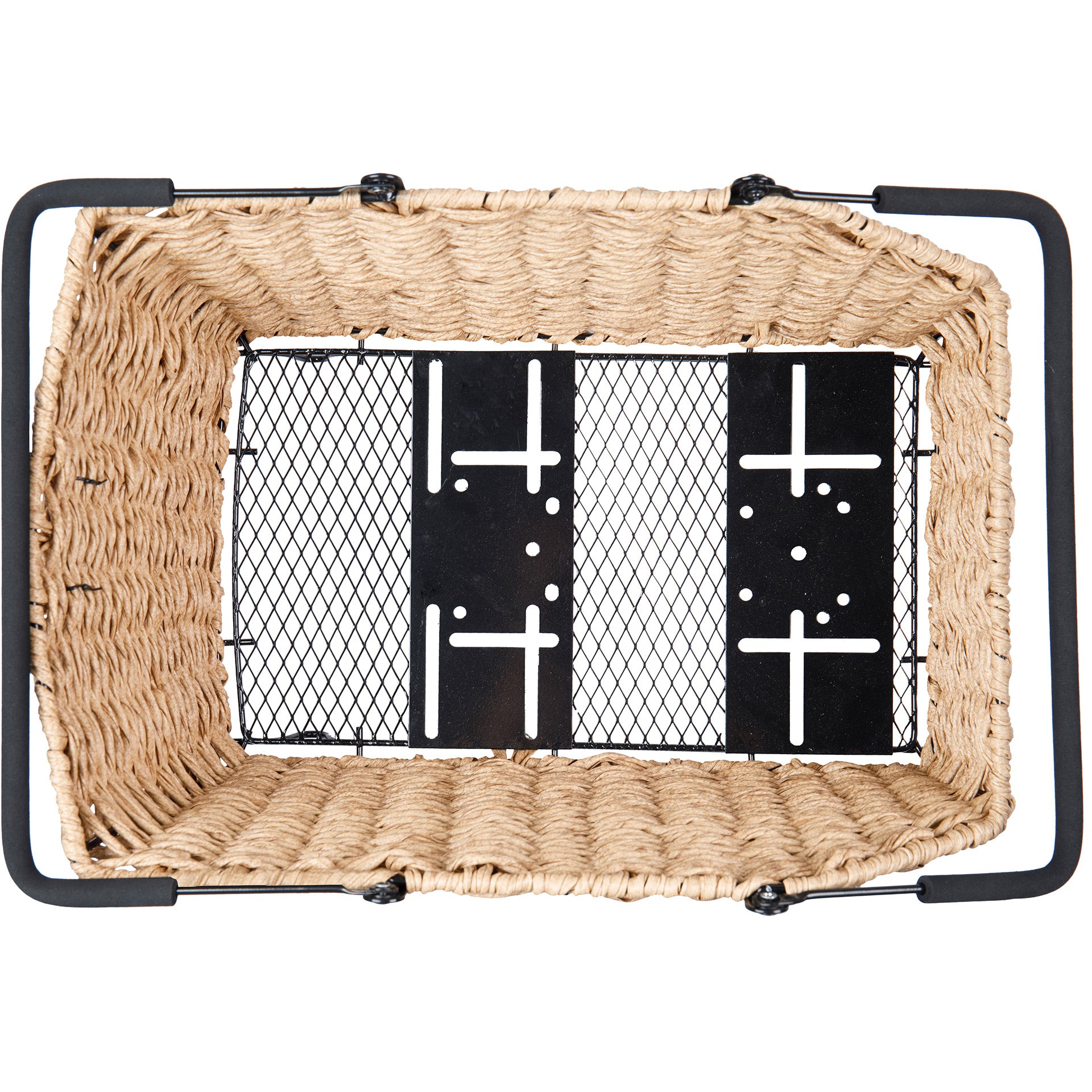 Basil fietsmand cento rattan look multi system 40 x 25 x 12 cm - seagrass