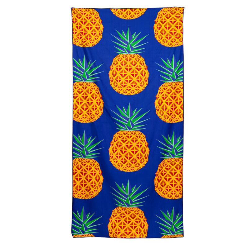 Ananas print microvezel strandhanddoek