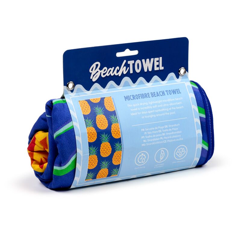 Ananas print microvezel strandhanddoek