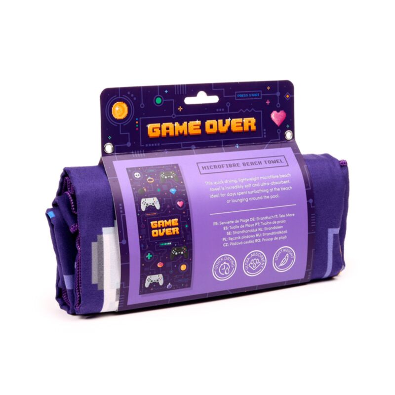 Game over microvezel strandhanddoek