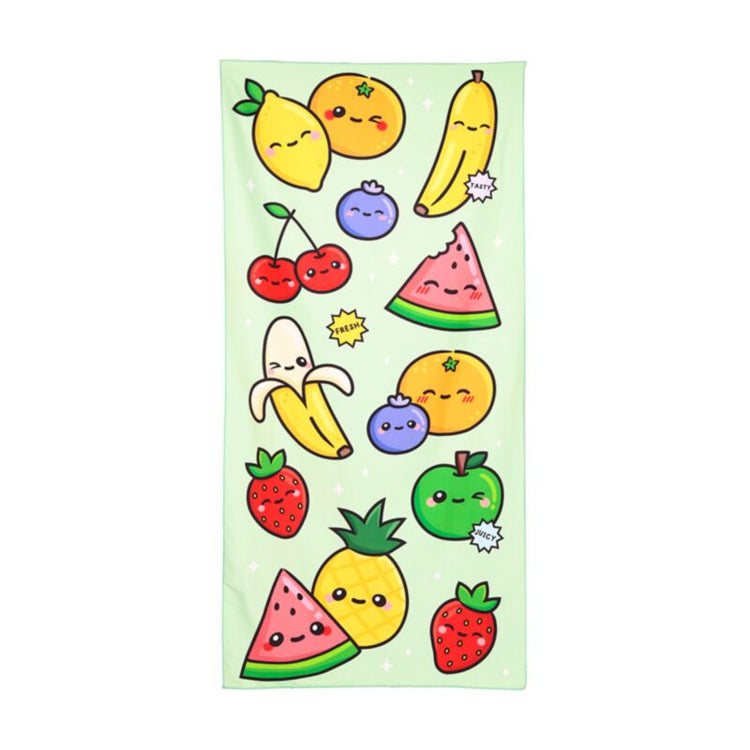 Foodiemals watermeloen zomerfruit microvezel strandhanddoek