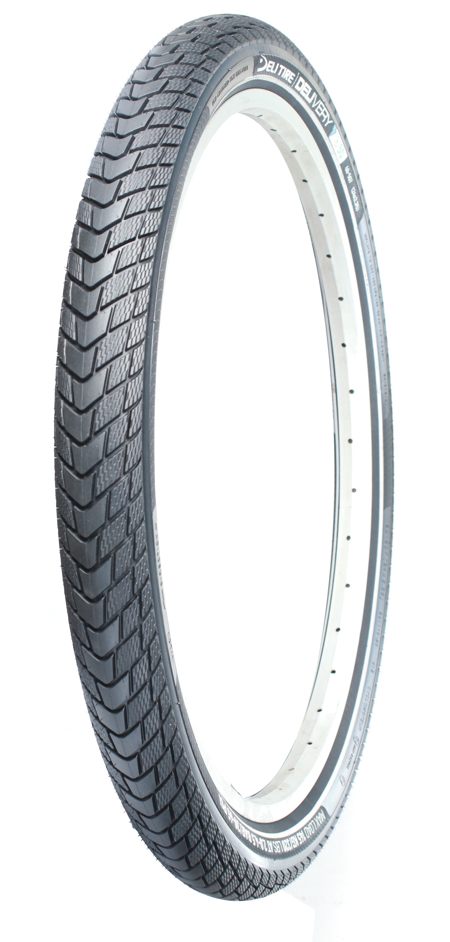 Deli tire buitenband deli-very 26 x 2.35 zwart reflectie