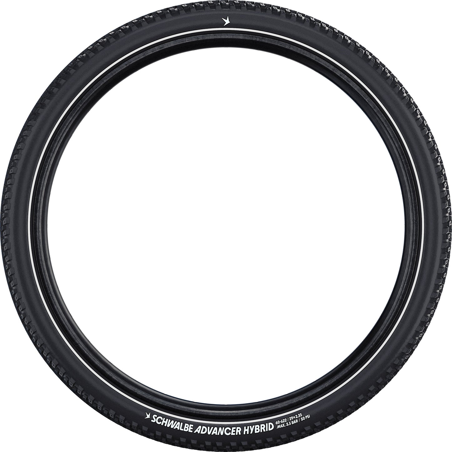 Schwalbe benelux b.v. schwalbe draadband advancer hybrid 54-584 zwart +r