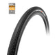 Tufo vouwband gravel thundero 44-622 zwart