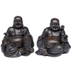 Peace of the east geborsteld hout effect chinese lachende boeddha