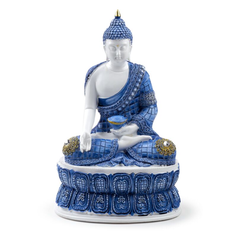 Wit blauw thaise boeddha lotus