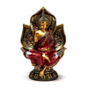 Rood goud thaise boeddha zittende lotus