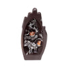 Zilverkleurige zwart hand-vormige lotus