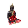 Rood, zwart goud thaise boeddha meditatie