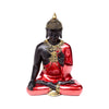Rood, zwart goud thaise boeddha meditatie