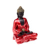 Rood, zwart goud thaise boeddha contemplatie