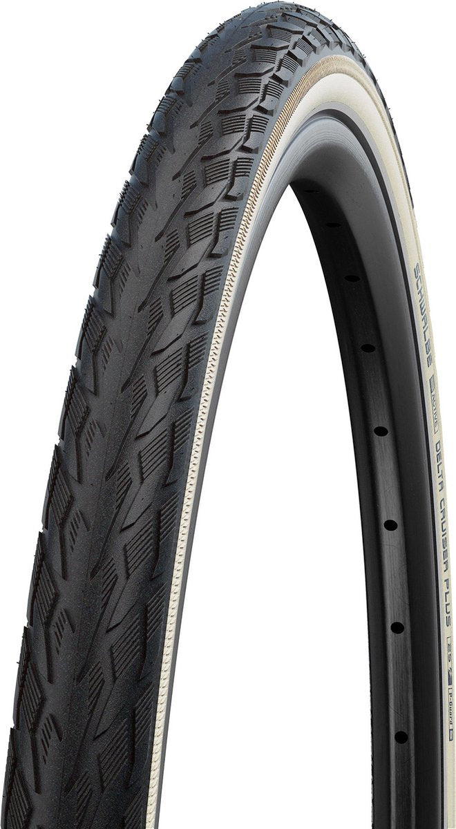 Schwalbe draadband delta cr. plus active 28-622 +r zw wit