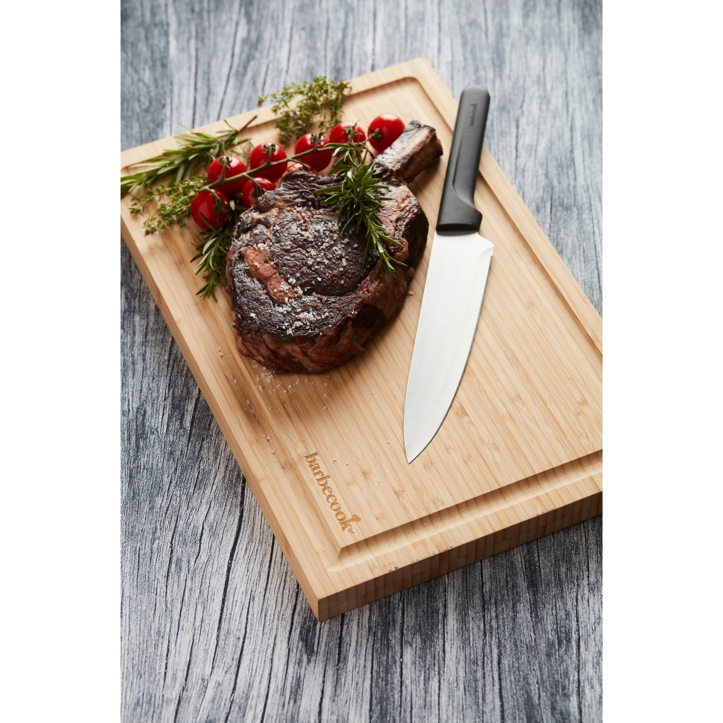 Barbecook snijplank uit bamboe met sapgeul