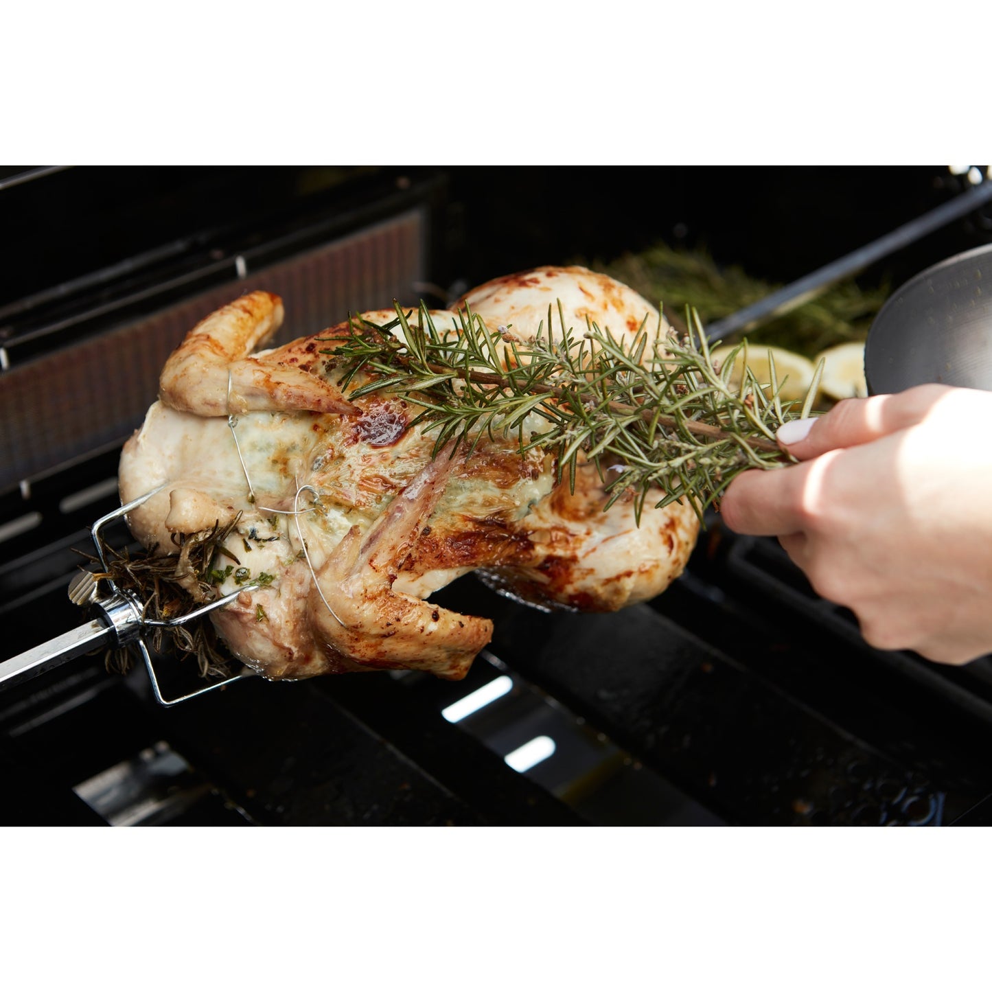 Barbecook universeel draaispit met motor voor magnus en sies