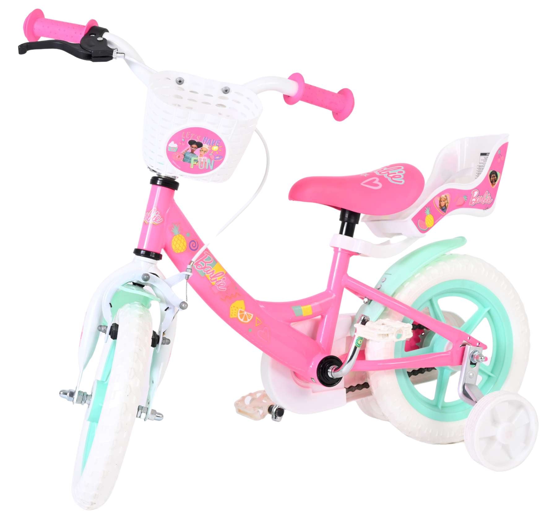 Barbie kinderfiets - meisjes - mag wheels - 12 inch - roze