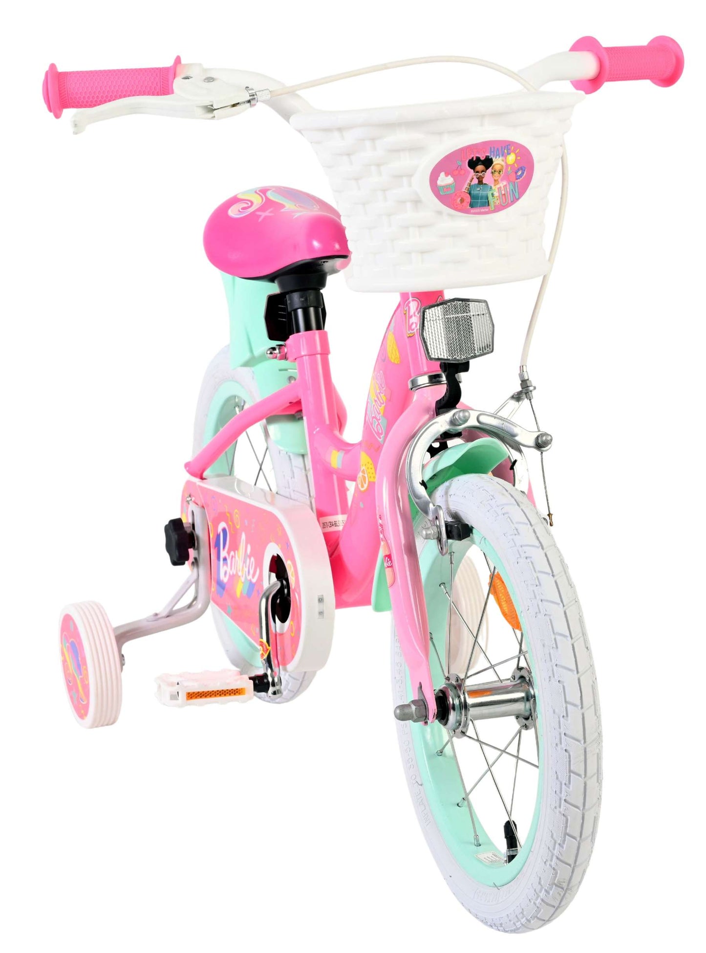 Barbie kinderfiets - meisjes - 14 inch - roze