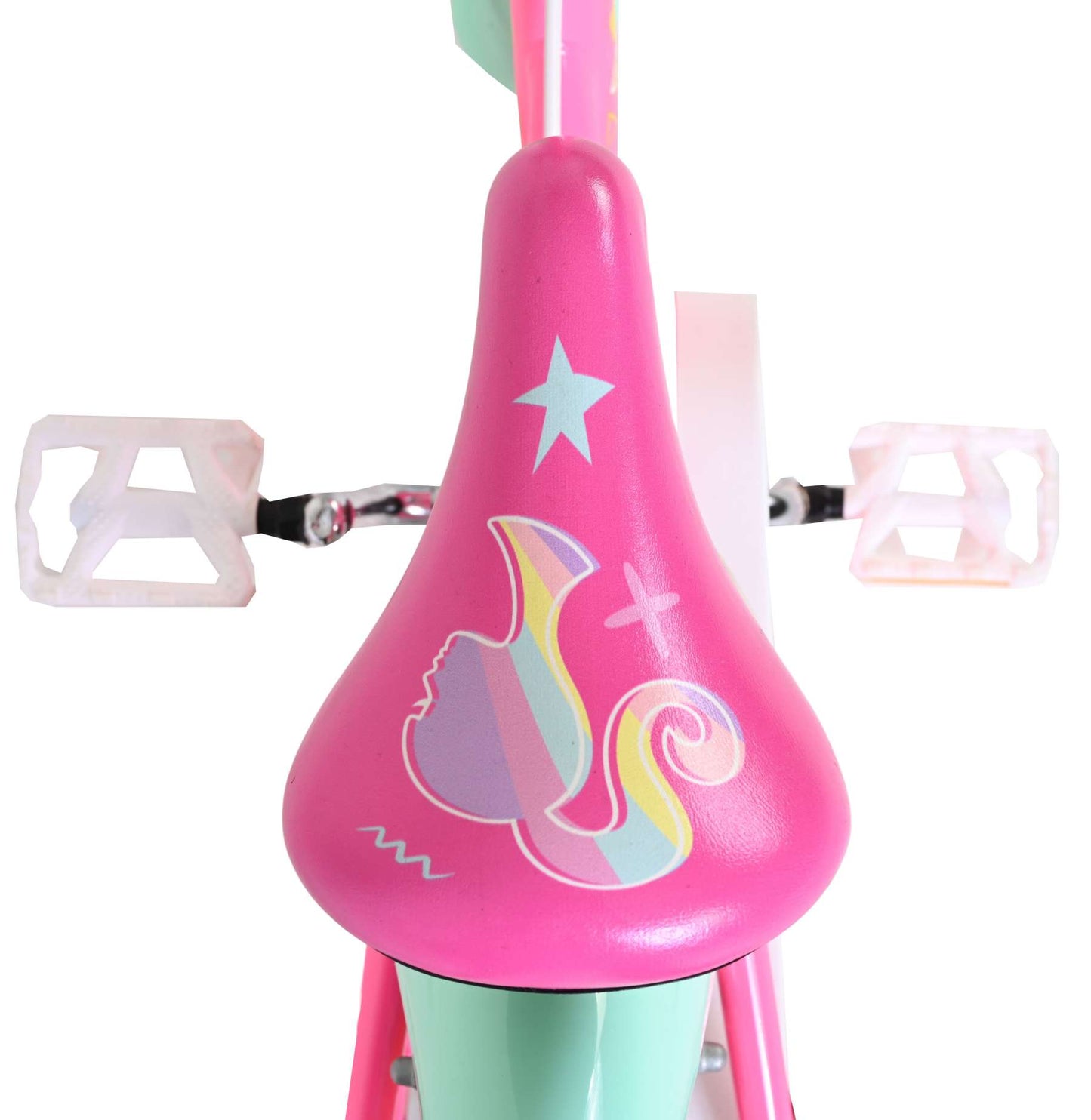 Barbie kinderfiets - meisjes - 14 inch - roze - twee handremmen
