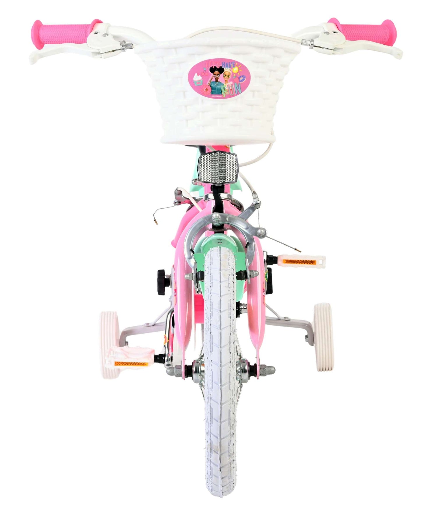 Barbie kinderfiets - meisjes - 14 inch - roze - twee handremmen