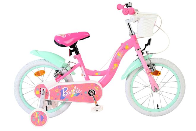 Barbie kinderfiets - meisjes - 16 inch - roze - twee handremmen