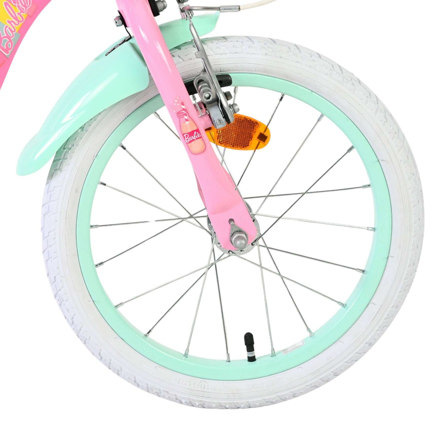 Barbie kinderfiets - meisjes - 16 inch - roze - twee handremmen