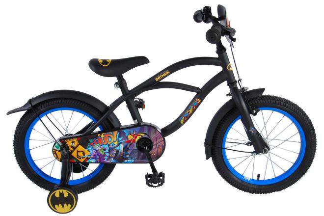 Kinderfiets 16 inch Batman - zwart