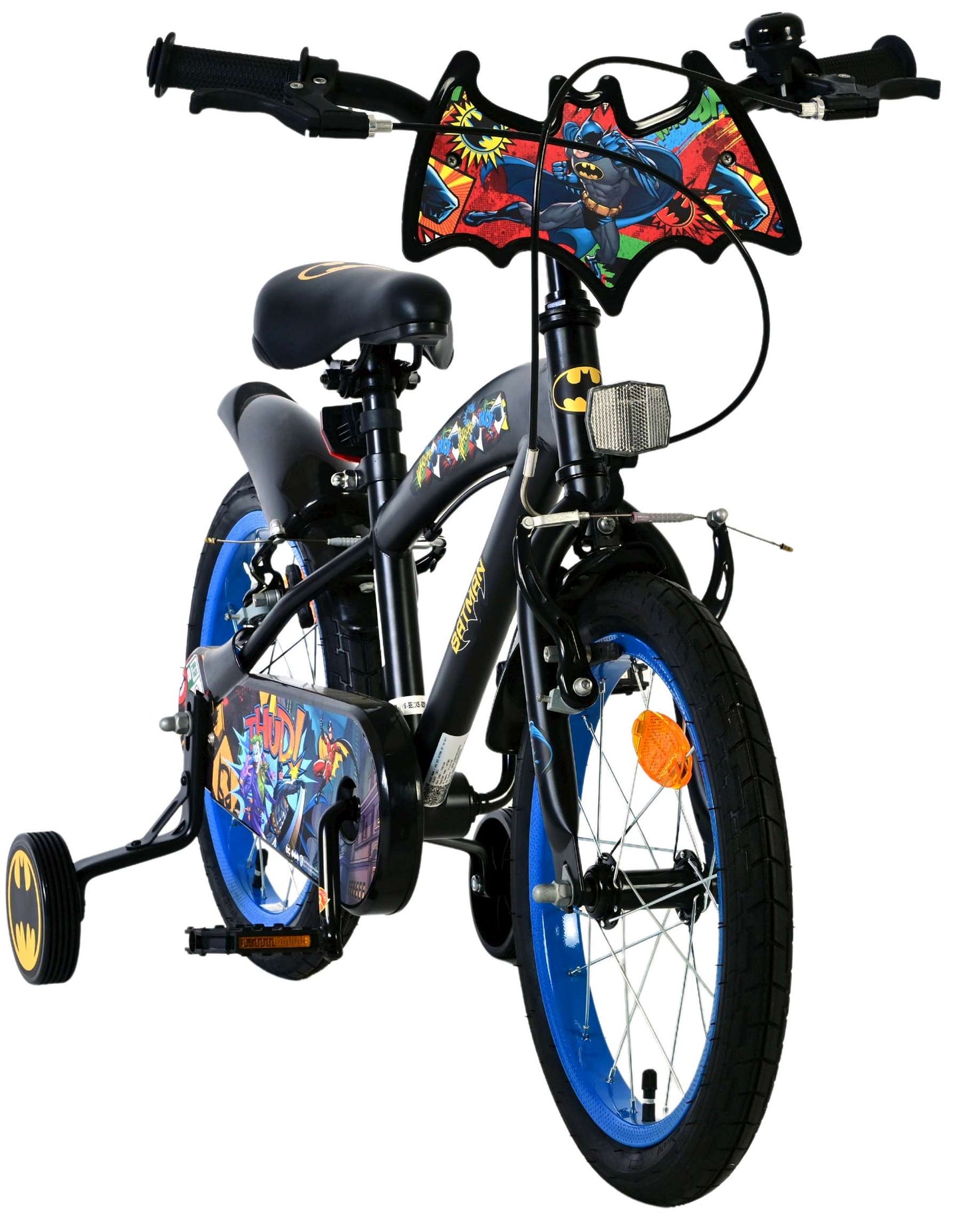 Batman kinderfiets - jongens - 16 inch - zwart - 2 handremmen