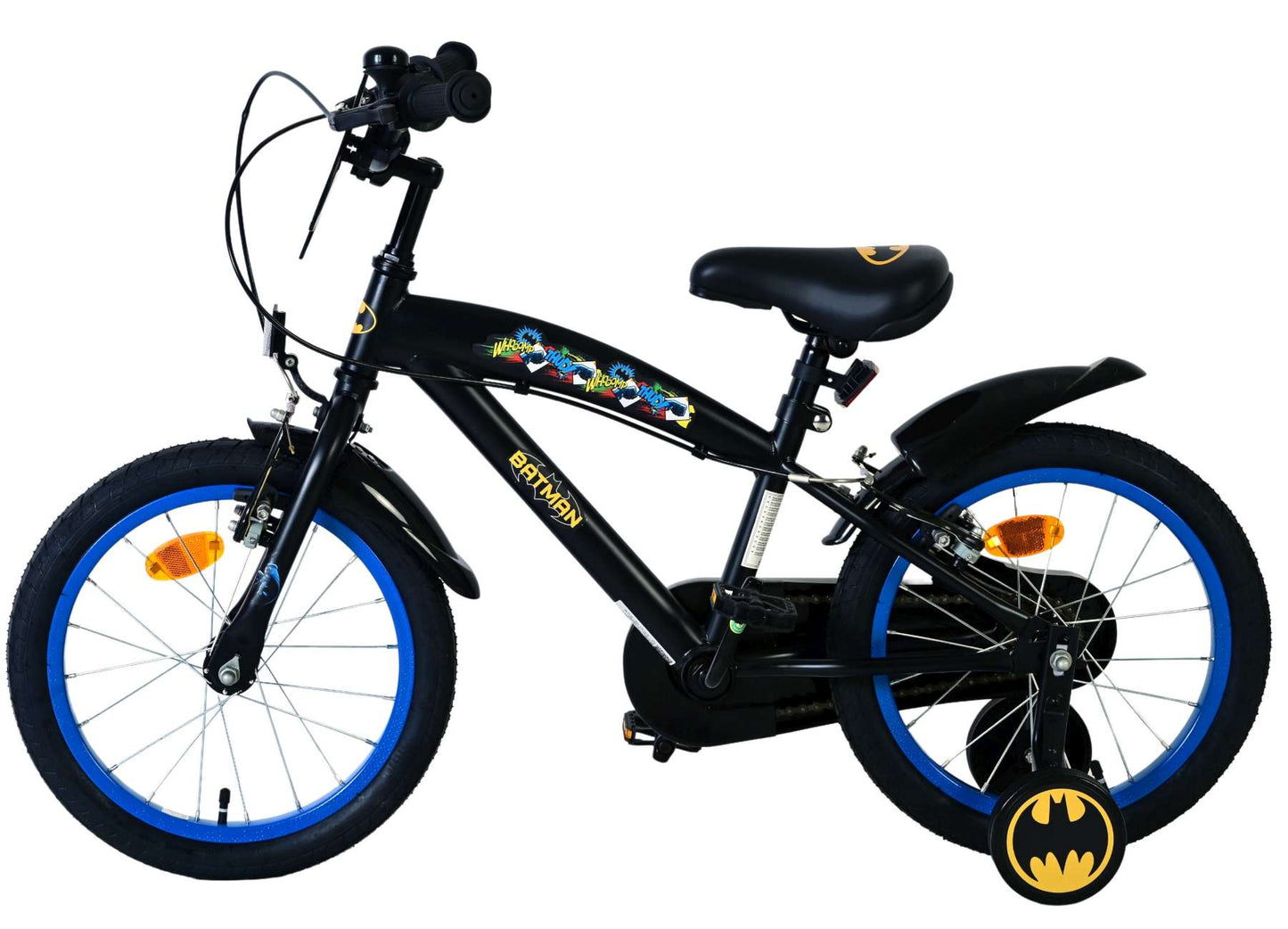 Batman kinderfiets - jongens - 16 inch - zwart - 2 handremmen