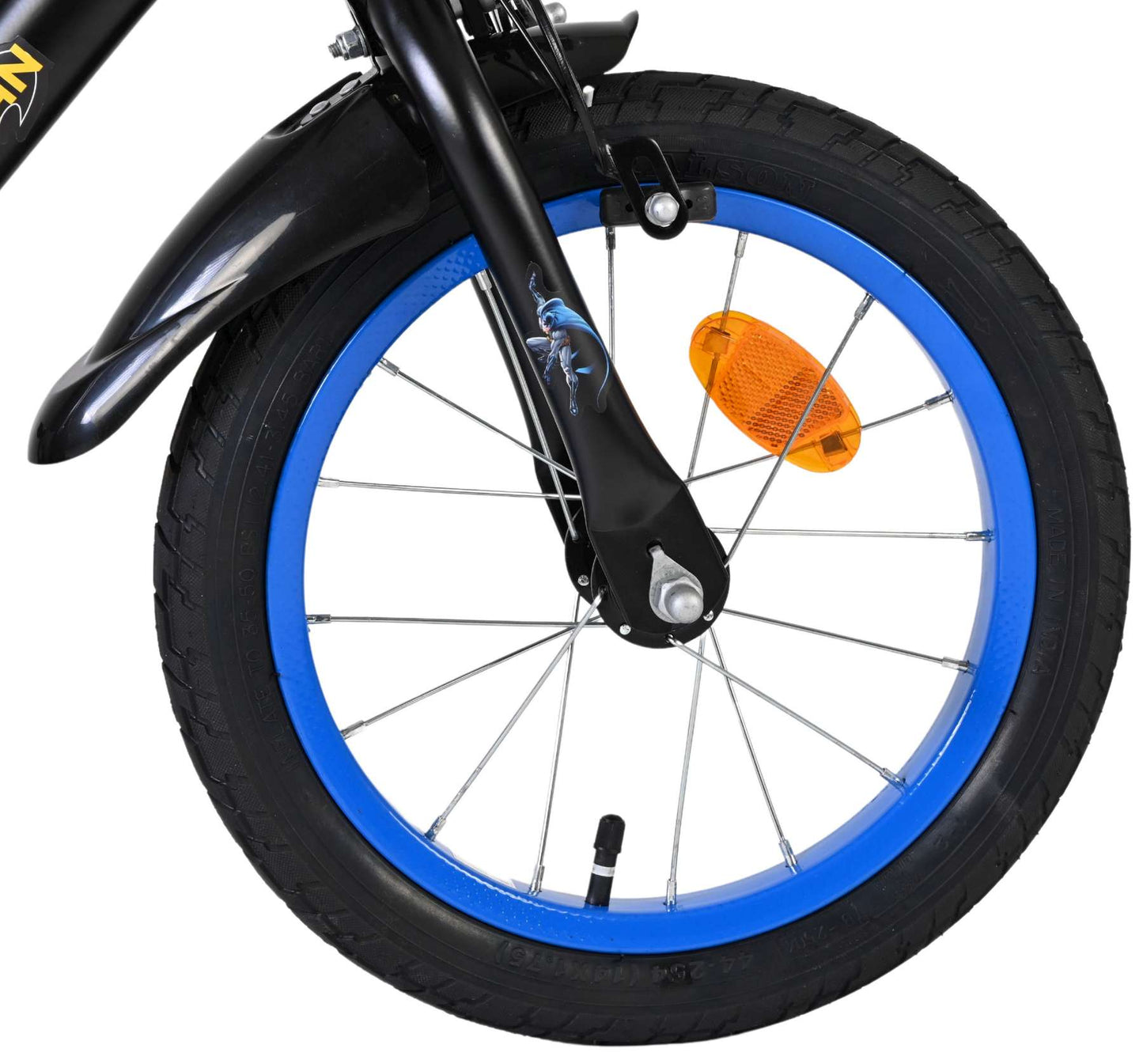 Batman kinderfiets - jongens - 14 inch - zwart