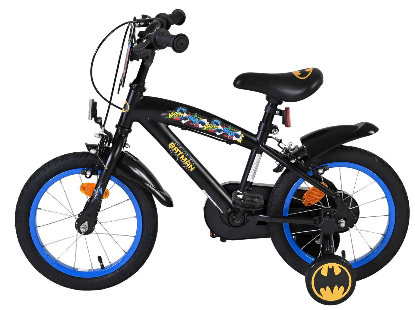 Batman kinderfiets - jongens - 14 inch - zwart - twee handremmen