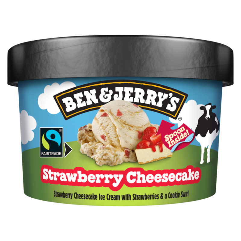 Ben jerry's ben jerry’s shortie strawberry cheesecake (12x 100 ml)