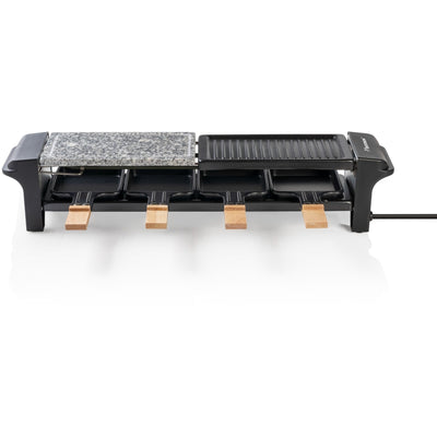 Bestron ARG200BW Raclette met natuurgrillsteen en grillpla