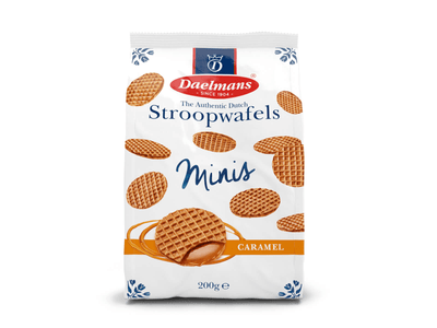 Daelmans mini stroopwafels zak (12x 200 gr)