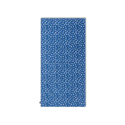 Leopard | blauwe katoenen handdoek 135 x 65 cm
