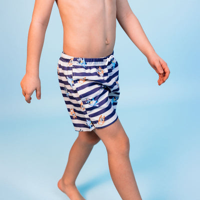 Bluey | blauw witte uv zwembroek jongens