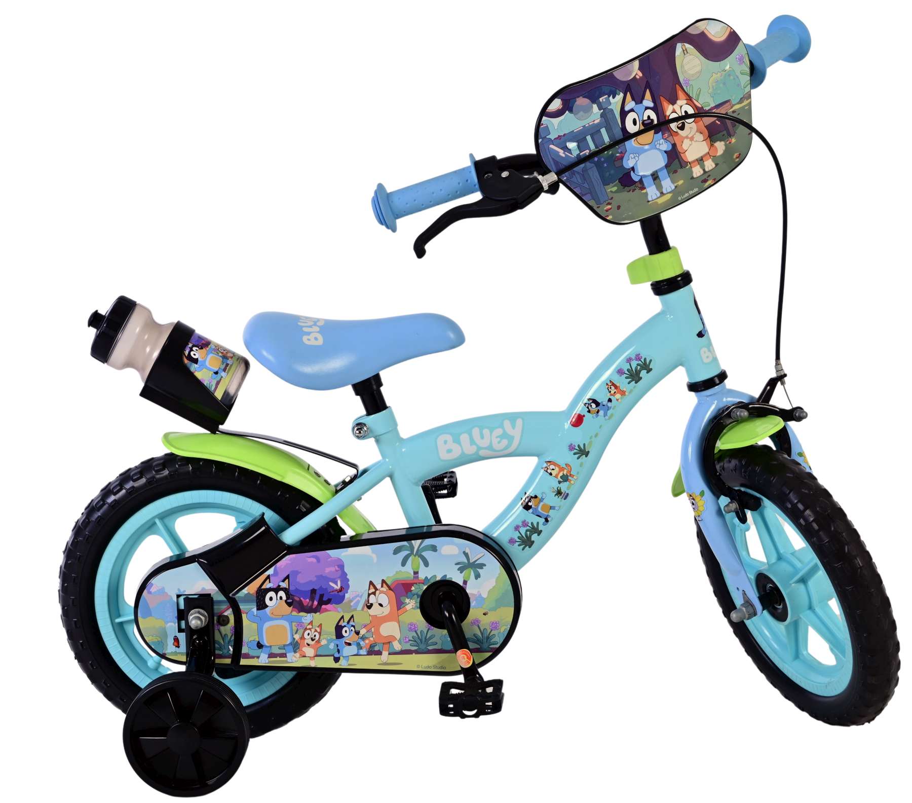Bluey kinderfiets - jongens - mag wheels - 12 inch - blauw