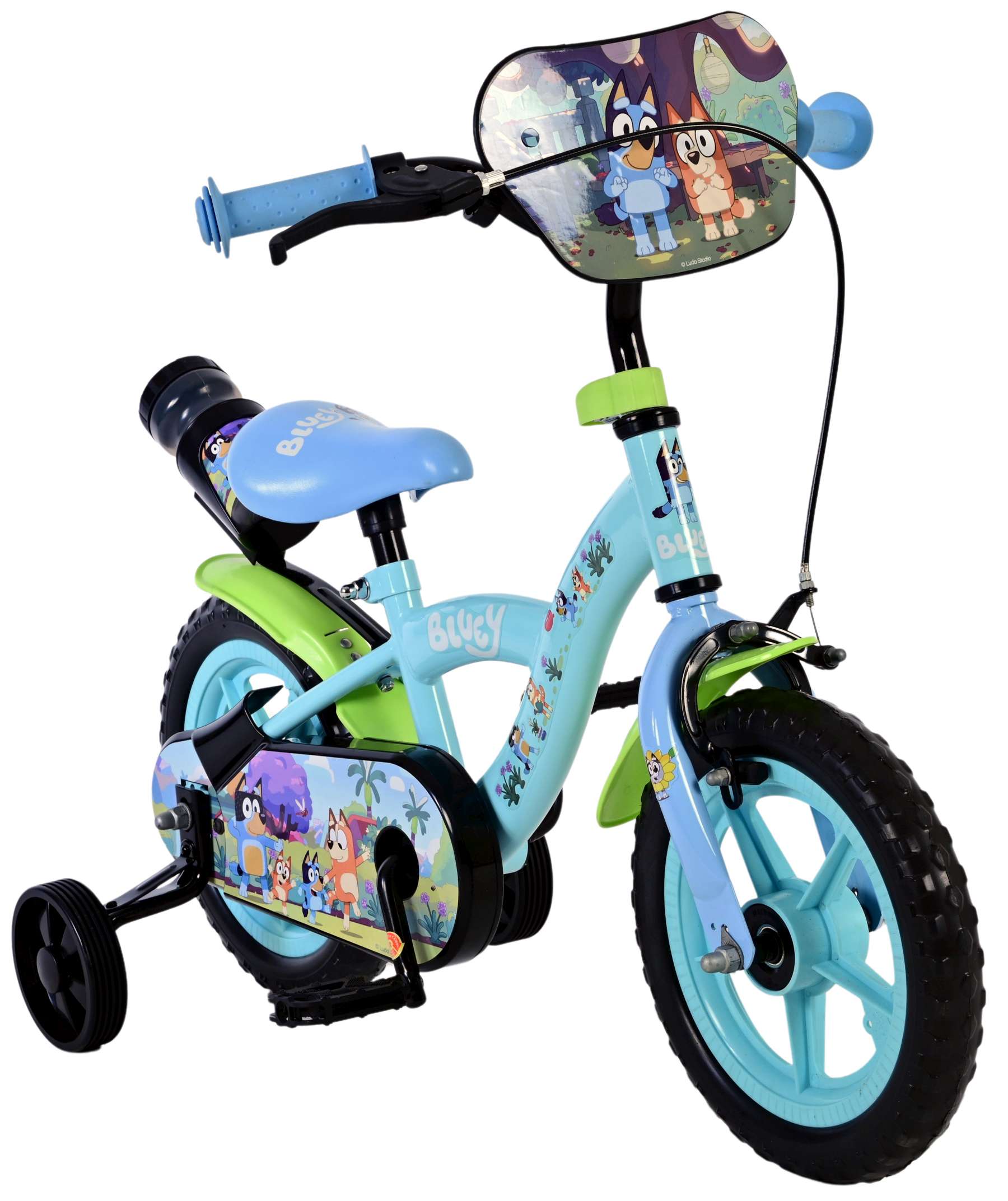 Bluey kinderfiets - jongens - mag wheels - 12 inch - blauw