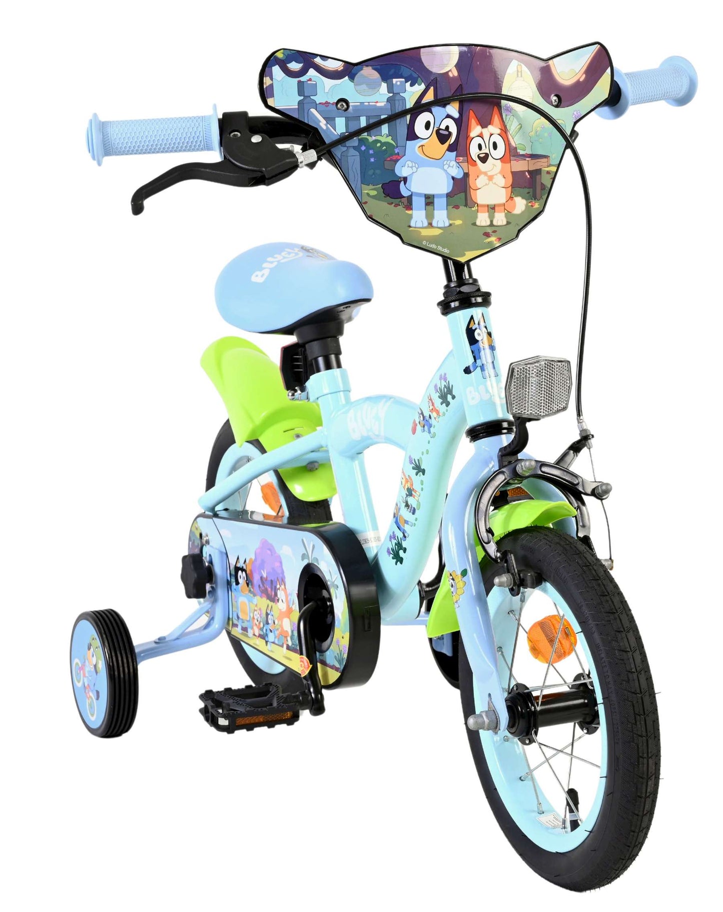 Bluey kinderfiets - uni- 12 inch - blauw