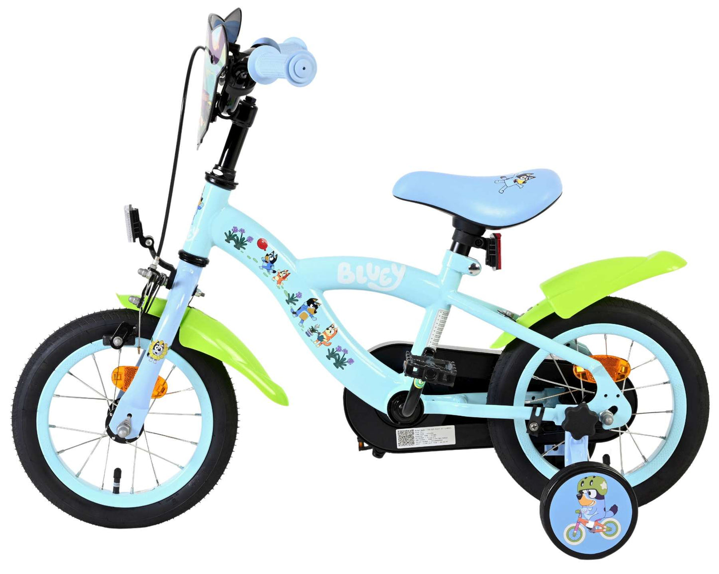 Bluey kinderfiets - uni- 12 inch - blauw